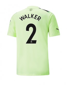 Manchester City Kyle Walker #2 Ausweichtrikot 2022-23 Kurzarm